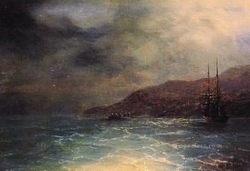 a Pintura - Viaje nocturno paisaje marino Ivan Aivazovsky